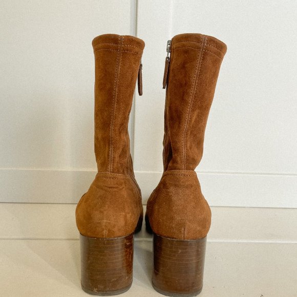 Aquatalia Suede Sock Boots - Picture 3 of 4